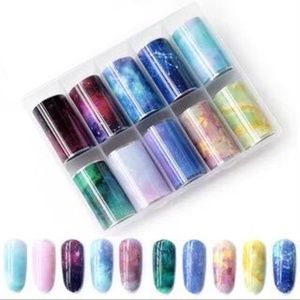 Galaxy Print - Transfer Foil Nail Art - G23